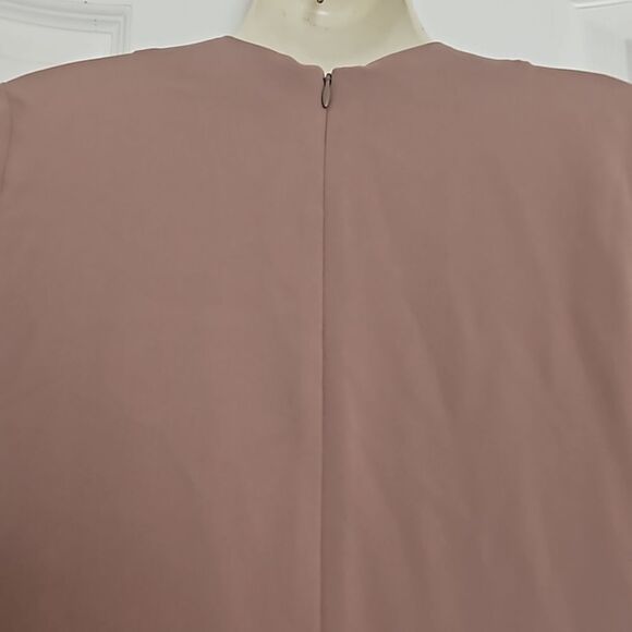 Babaton Long Sleeves Wrap Twisted Midi Dress XXS Brown - Picture 5 of 16